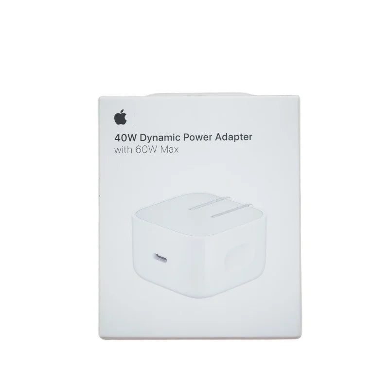 Apple 40W Dynamic Power Adapter (60W Max) – 3-Pin Plug with Free Data Cable